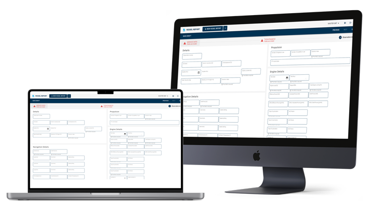 Two screenshots of Decarbonization Report dashboards