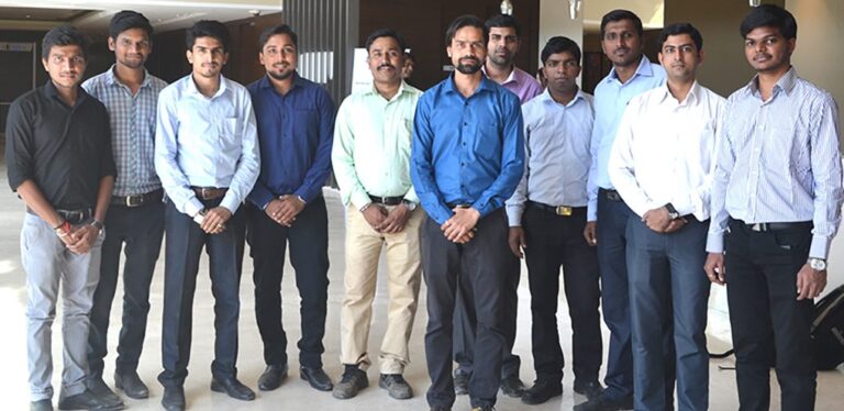A group picture of the people working at Martech Systems